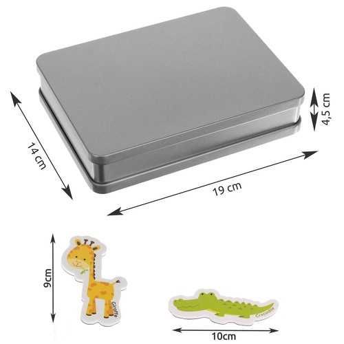 Magnesy na lodówkę dla dzieci zwierzęta zestaw 40 szt
