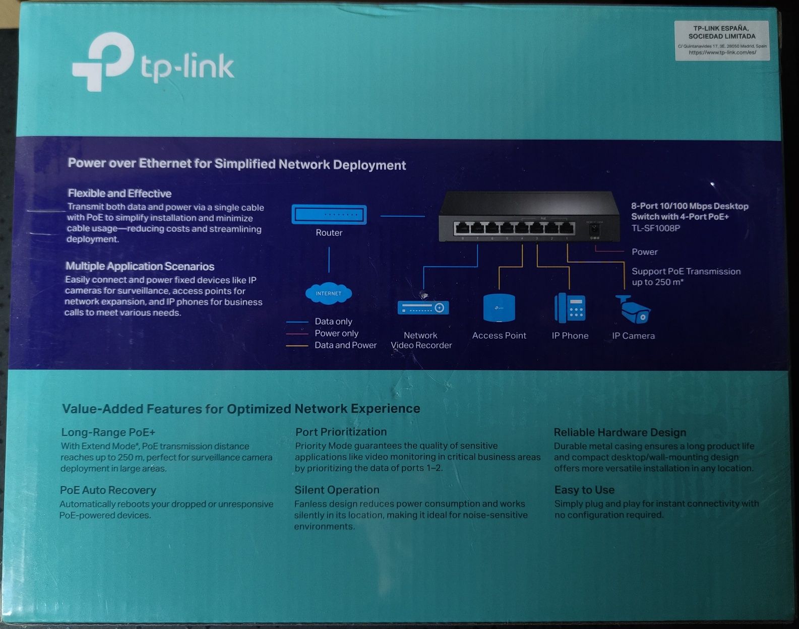 Switch TP Link 8-Port10/100Mbps