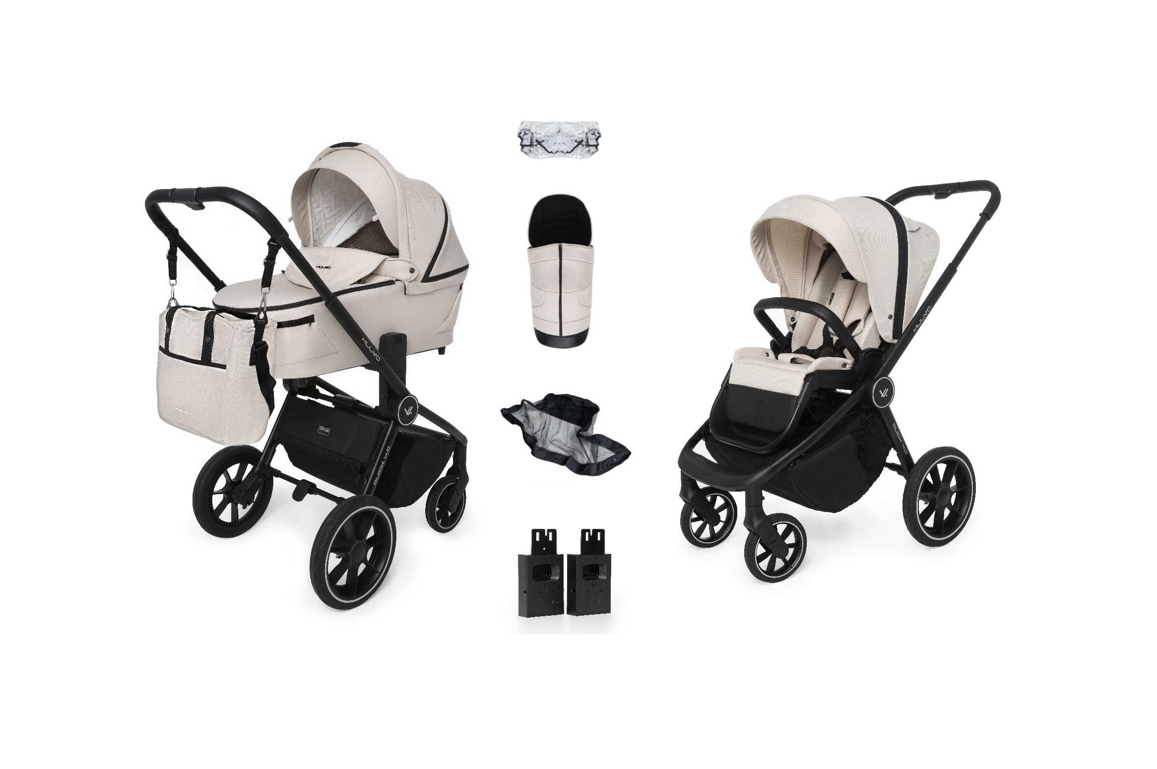 MUUVO QUICK 4.0 2w1 wózek spacerowy +gondola PROMOCJA ,opcja 3w1