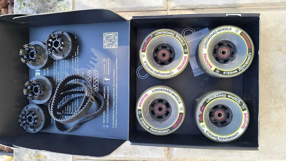 Skate Elétrico Backfire Zealot + extras