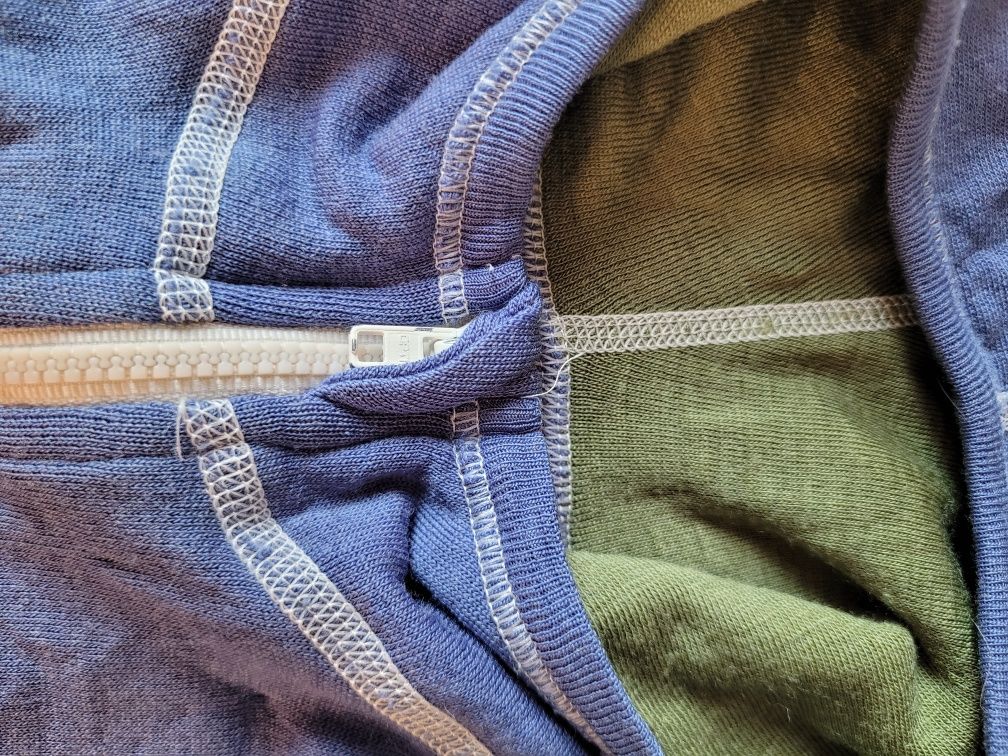 Kangurek bluzka zapinana r 90 2lata 100proc merino