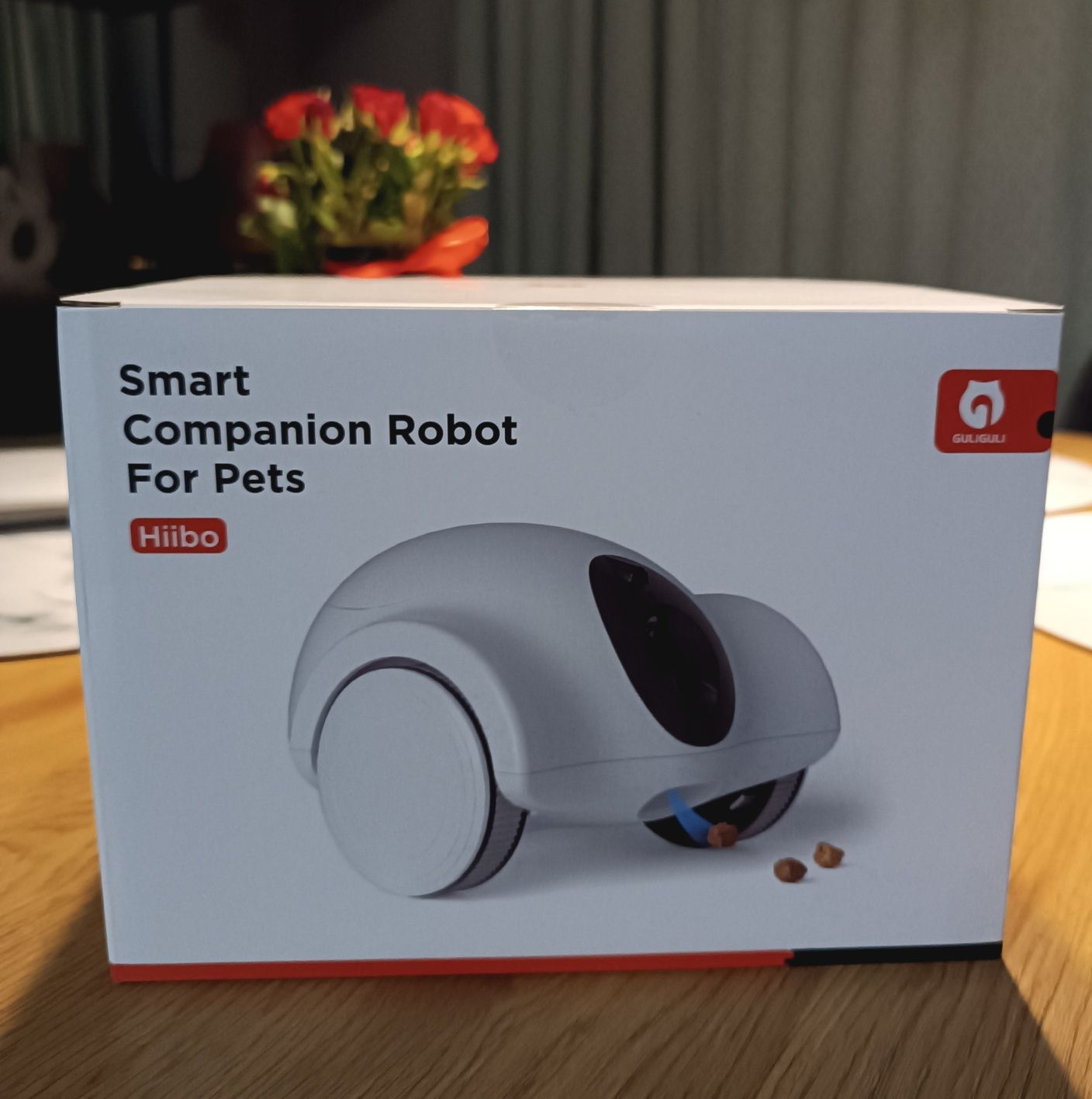 Robot monitorujący karmiący kompan pies kot zwierząt  domowych