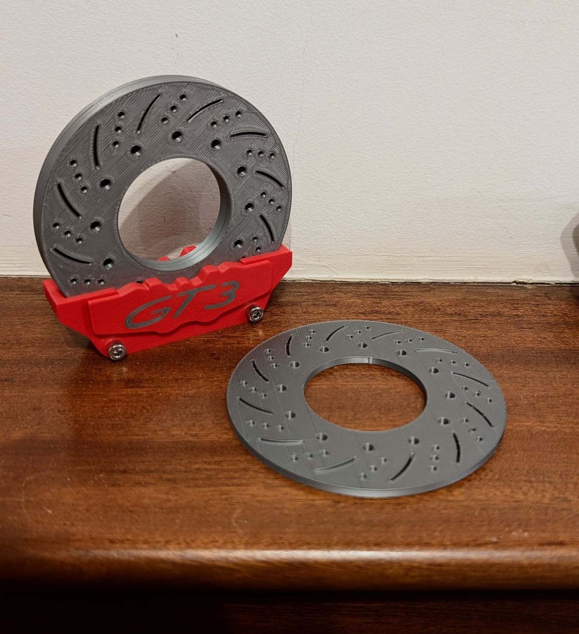 Brake Disc Coaster Set with GT3 Caliper Holder – 3D Printed Car Enthus