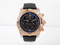 Breitling Chronomat 44 Steel Gold Arabic Numerals Rubber Strap