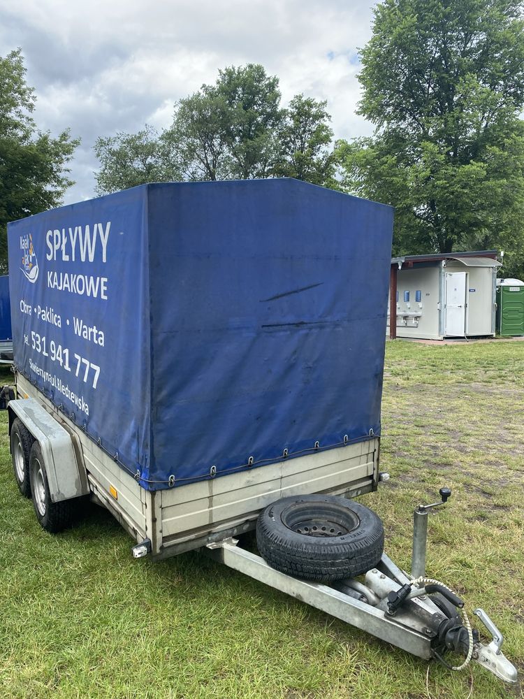 Przyczepa dwuosiowa hamowana Rydwan DMC 2700 kg