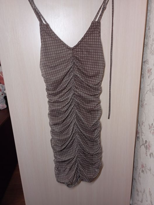 Motel rocks body con brown dress. xs