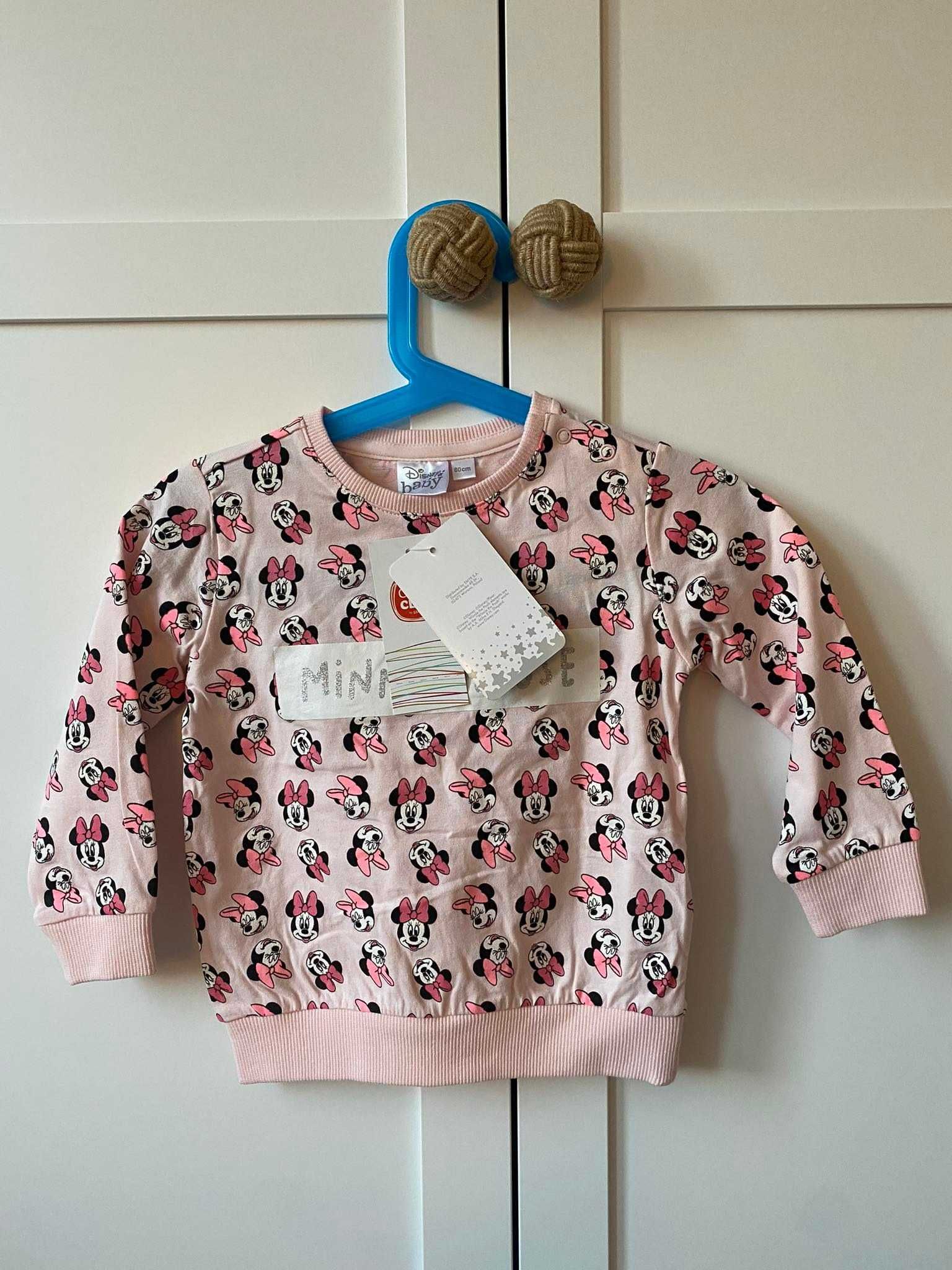 Nowa bluza dla dziewczynki Minnie Myszka Cool Club 80 Smyk