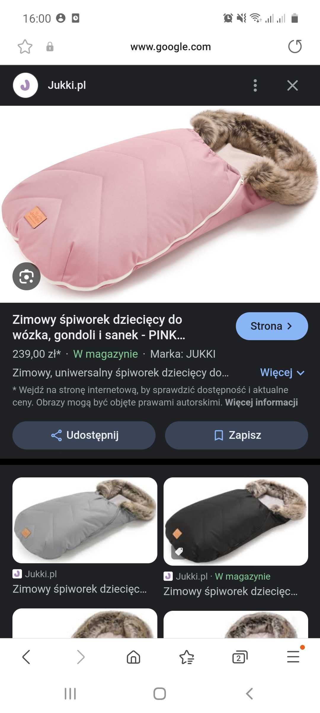 Śpiworek zimowy Jukki