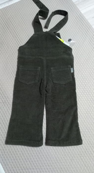 Ogrodniczki sztruksowe dziewczęce 74