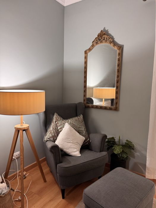 Vintage Espelho Antigo talha trabalhada