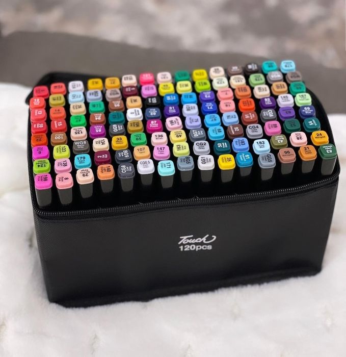 Набір маркерів скетч фломастери 36 ,48 шт, 60шт, 80, 120, 168 , 262