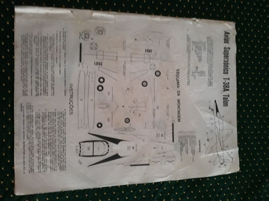 Maquete avião t38a talon OGMA