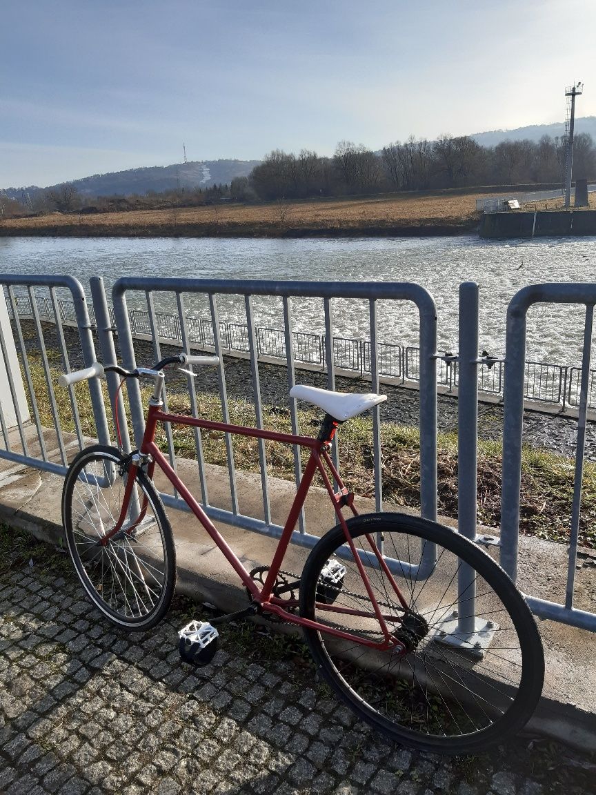 Romet orkan, ostre koło, single speed, fixed gear