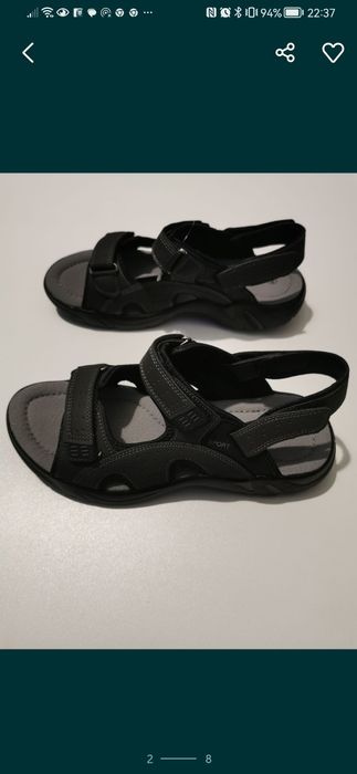 Sandały Męskie Lascape 2 W 1 z Odpinanym Paskiem z Tyłu Lekkie Wygodne