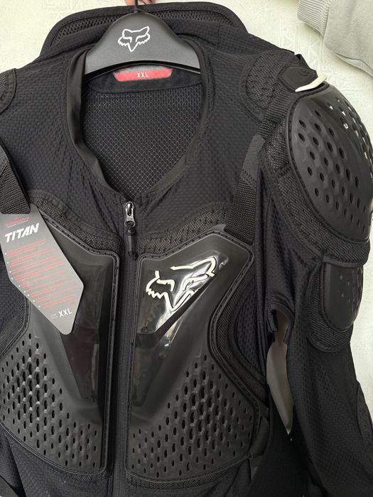 Мотозахист тіла FoxTitanSport чорний XXL
