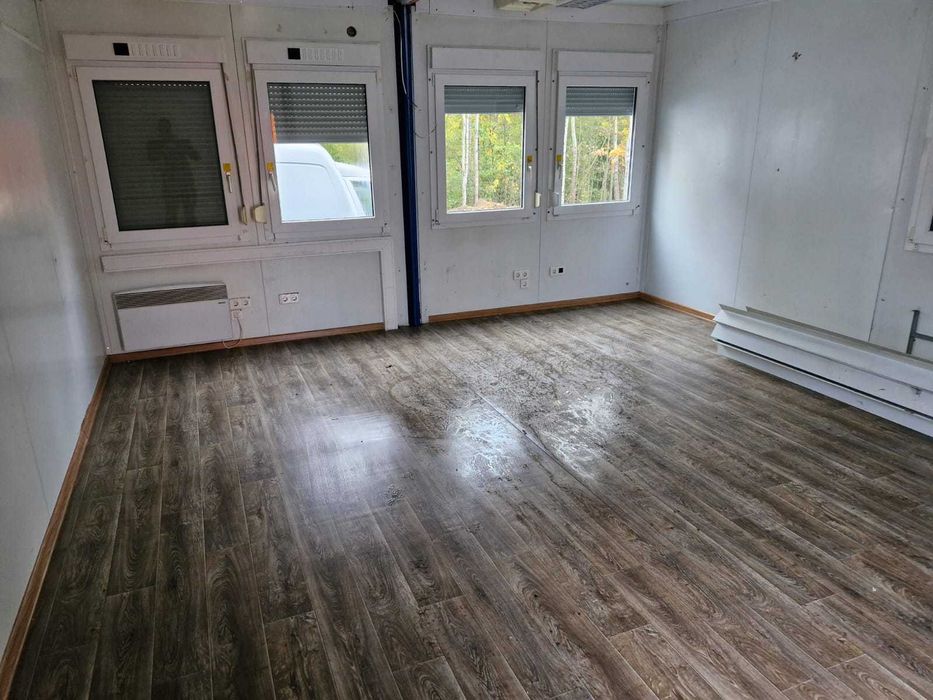 Kontener DUO mieszkalny / usługowy / biurowy / socjalny 6x5 m srebrny