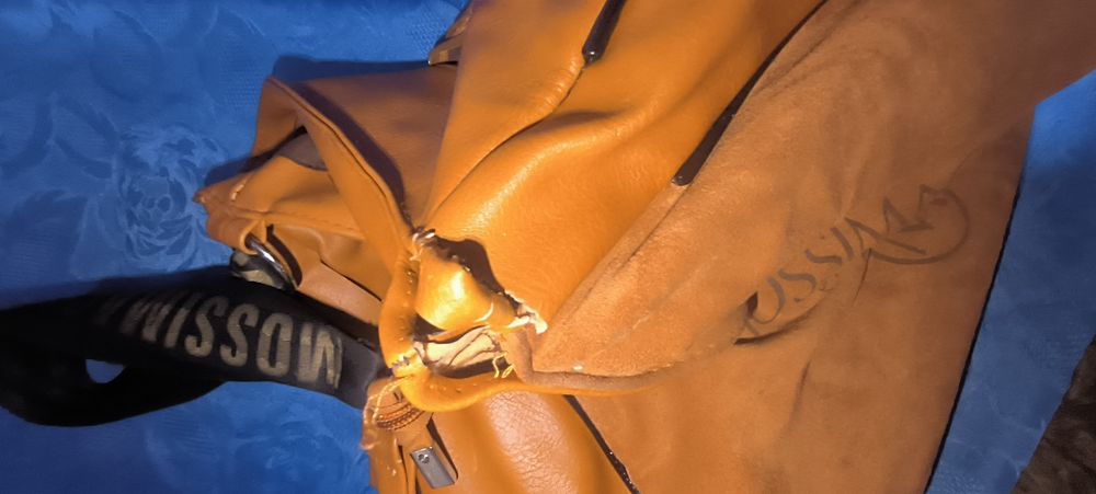 Oddam torebkę stan na zdjęciach welur skóra