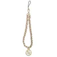 Guess Zawieszka Gustsas4P Phone Strap Różowy/Pink Chain Metal 4G Charm