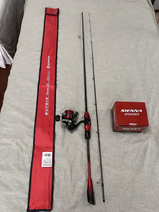 Zestaw Konger Ultris Finesse Jig 1-6g + Shimano Sienna 2500