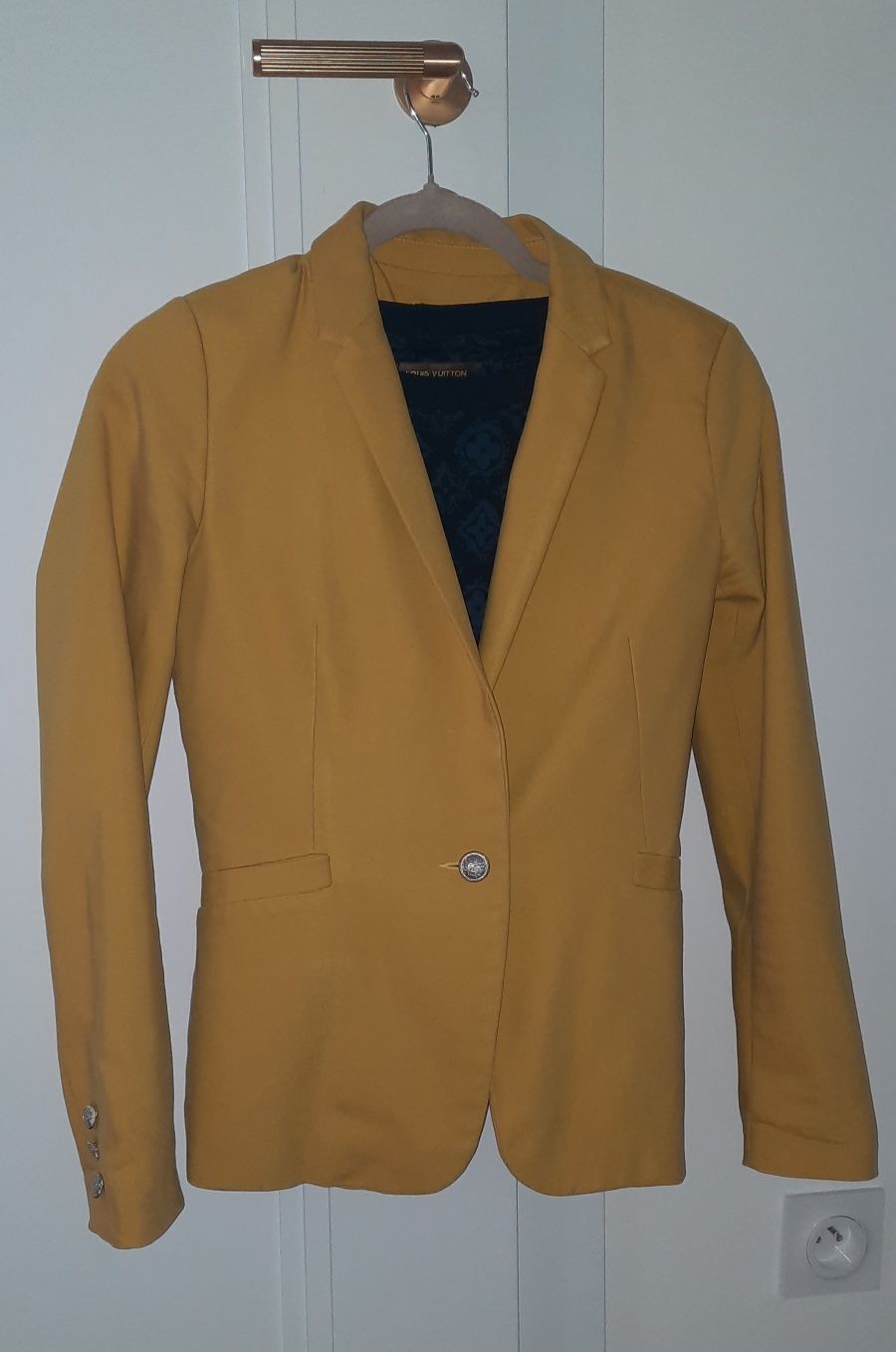 Marynarka,x34, Reserved, elegancka marynarka, musztardowa