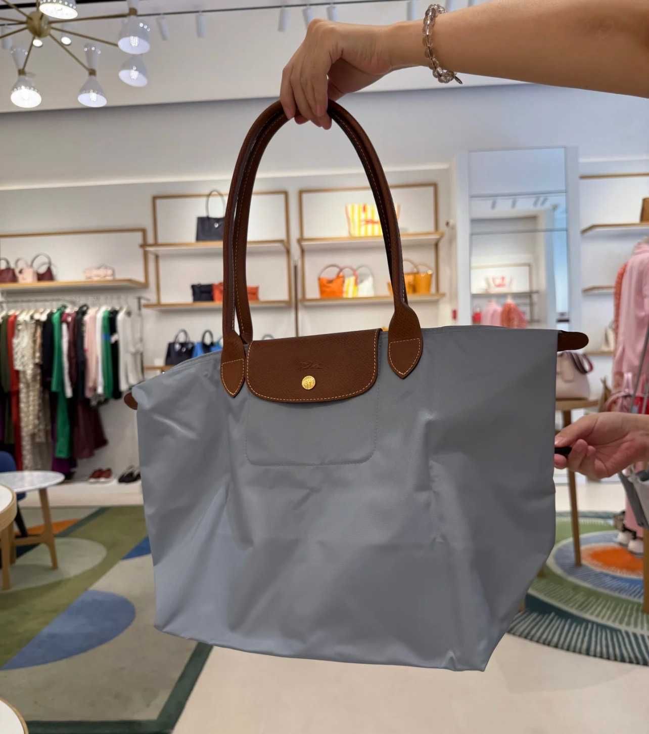 LongChamp Torba torebowa LE PLIAGE ORIGINAL L, Szary jasny