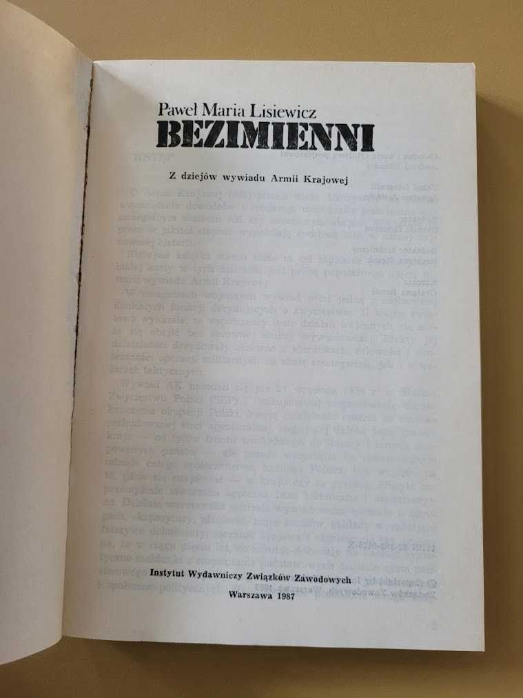 Bezimienni Paweł Maria Lisiewicz