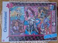 NOWE Puzzle Monster High 200 elementów Glitter z brokatem 39 x 28,5 cm