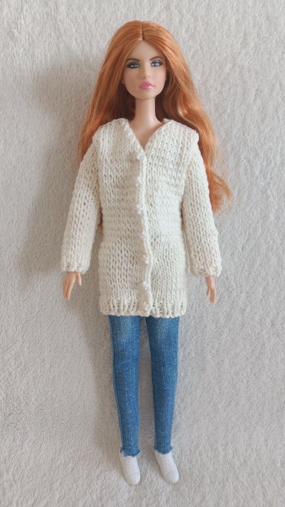 Sweter dla Barbie, ubranko dla Barbie, made to move