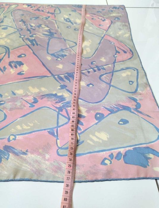 Chusta 100% Jedwab Silk Soie Seide w pastelowych kolorach