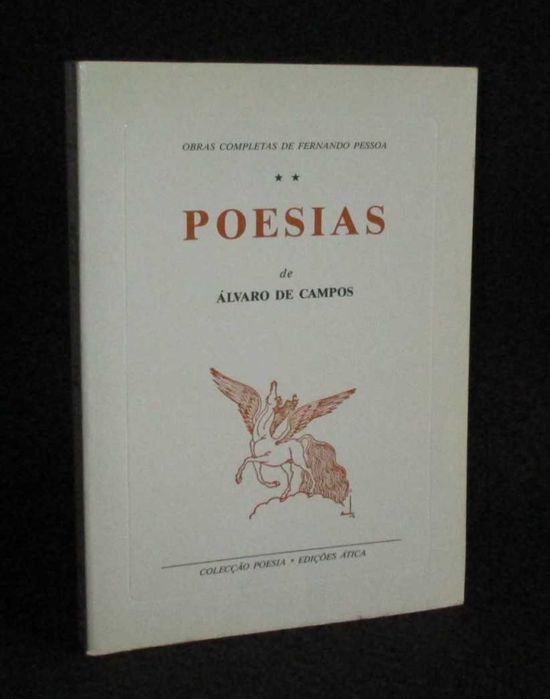 Livro Poesias de Álvaro de Campos Fernando Pessoa 1991