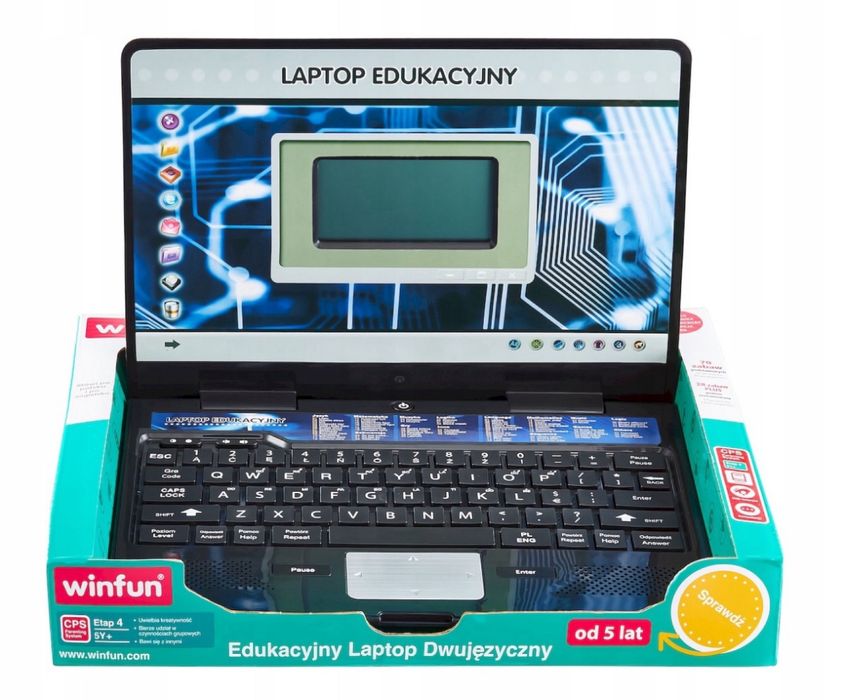 Laptop Komputer Edukacyjny Dużo Funkcji Dwujęzyczny Polsko Angielski