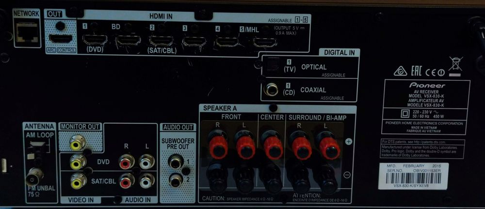 Amplituner AV Pioneer VSX 830