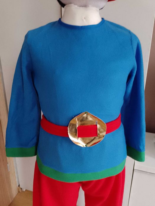 NOWY strój karnawałowy KRASNAL SKRZAT KRASNOLUDEK kostium 104/110 (39)