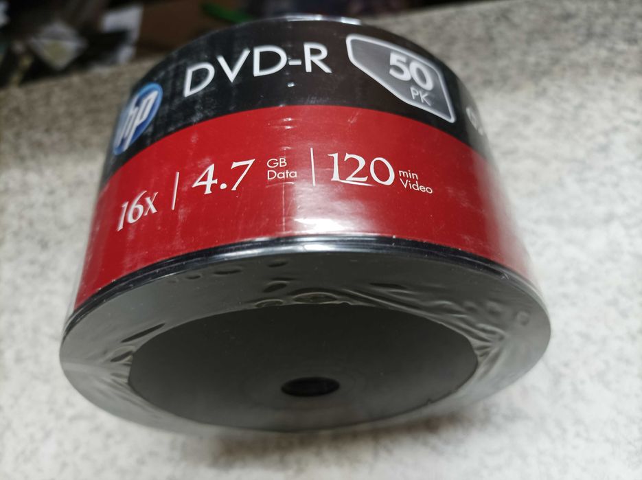 HP( Hewlett-Packard) 50 дисков DVD-R 4,7GB/120MIN/16 в балке.