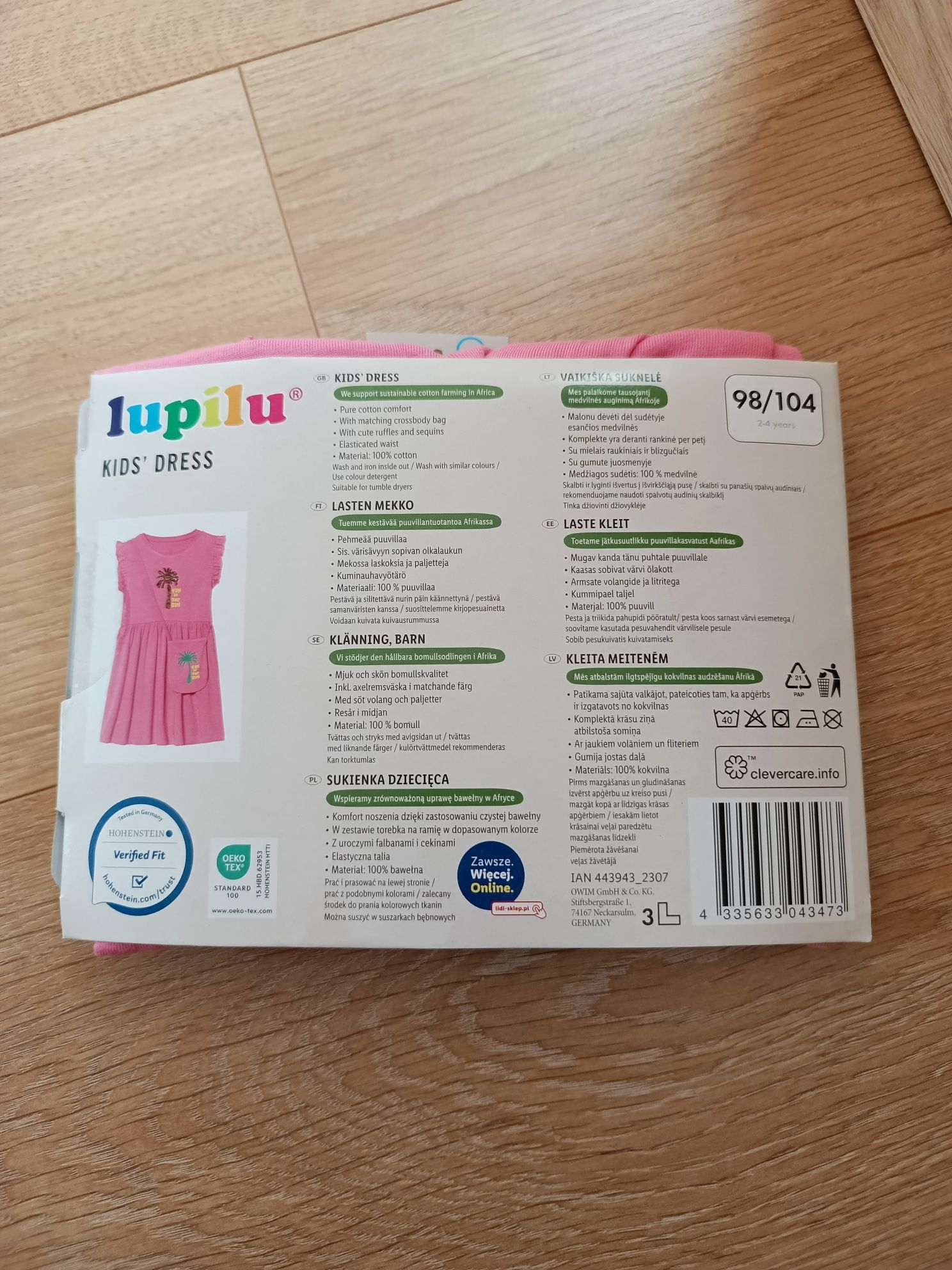 Nowa letnia sukienka 98/104