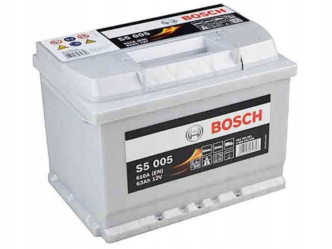Akumulator Bosch Silver S5/63 Ah 610a S5005
