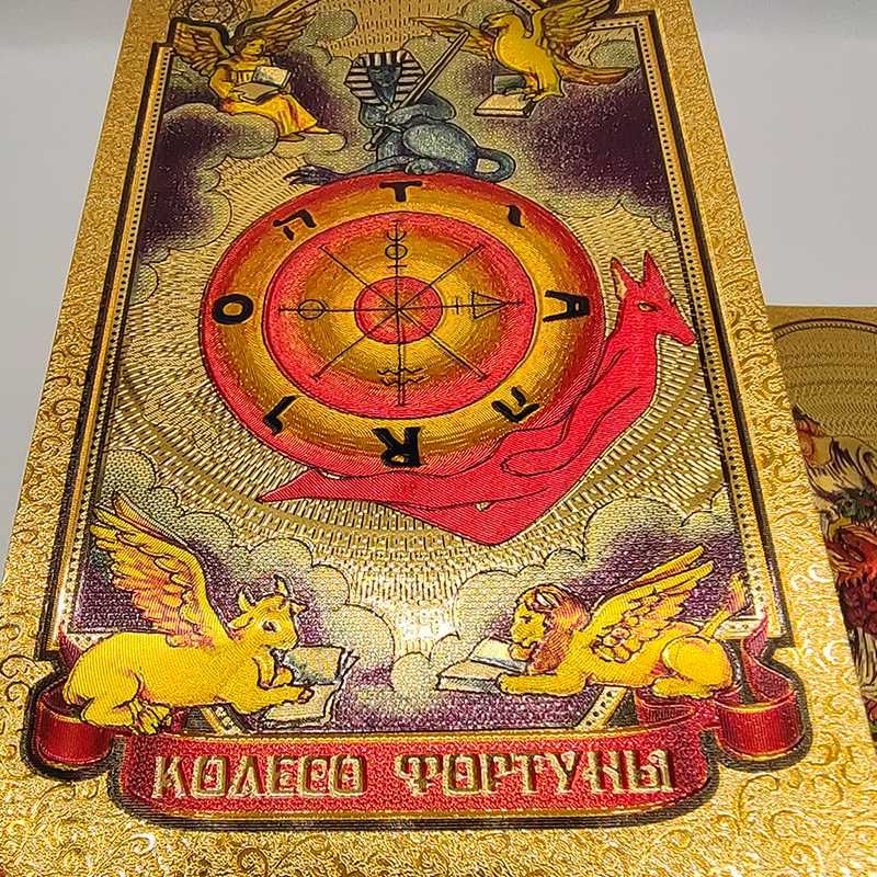 Gold Foil Tarot Cards for Russia Market