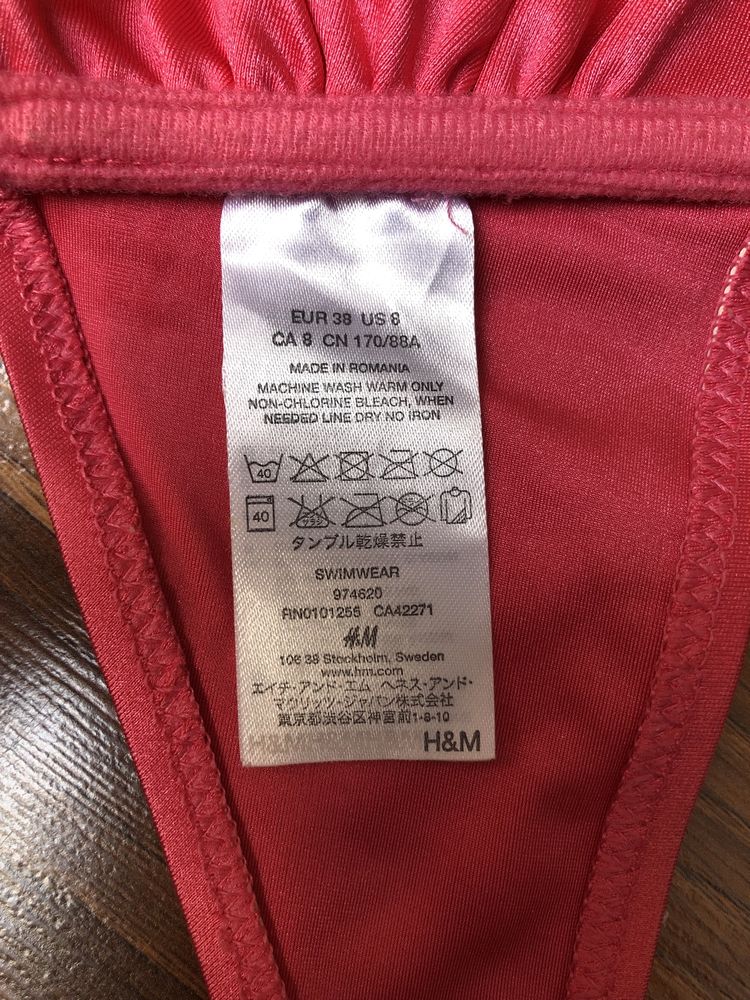 Góra od stroju kąpielowego różowa H&M rozmiar 38