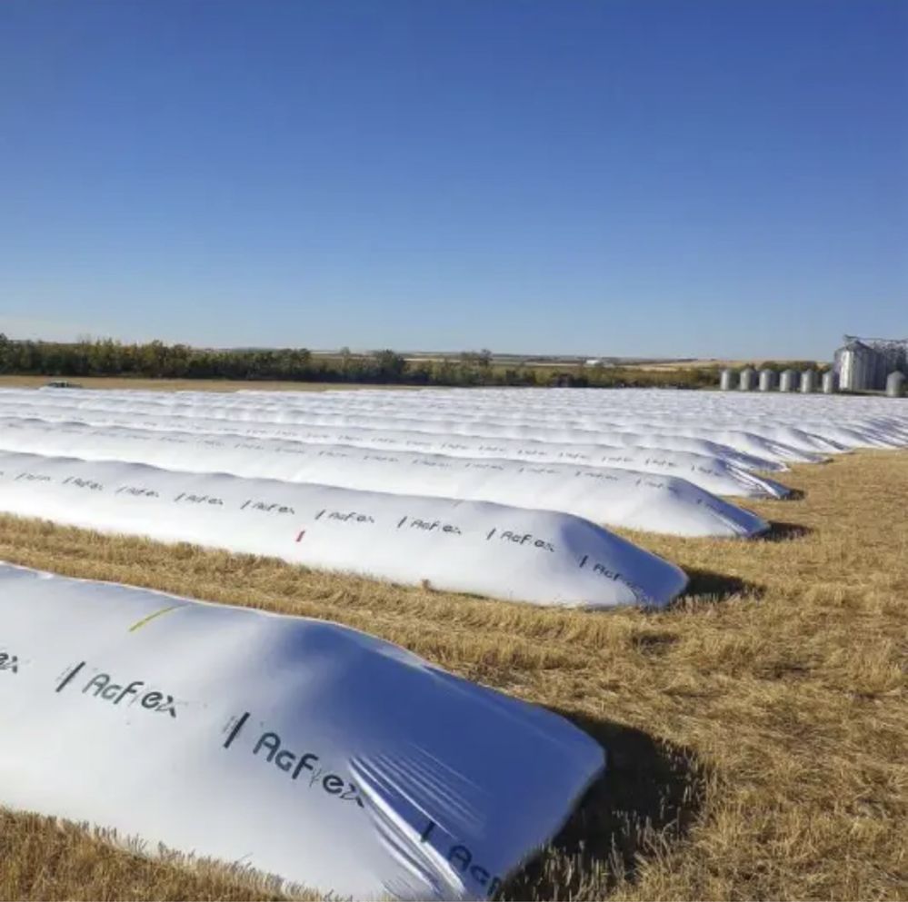 Рукава для зерна поліетиленовий AgFlex (Канада) 225 мікрон 2,74х75 м