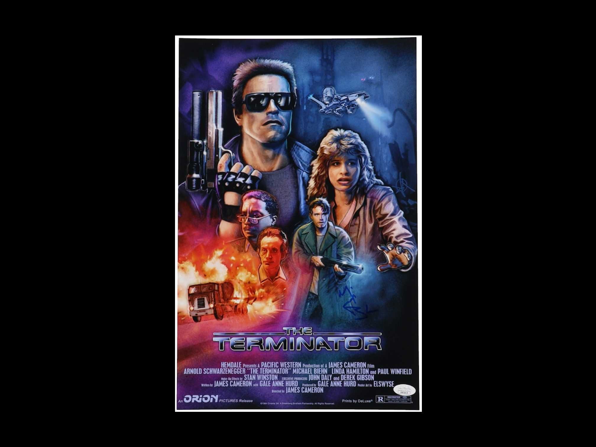 ! AUTOGRAF Michael BIEHN Foto Plakat 28x43 cm Certyfikat TERMINATOR