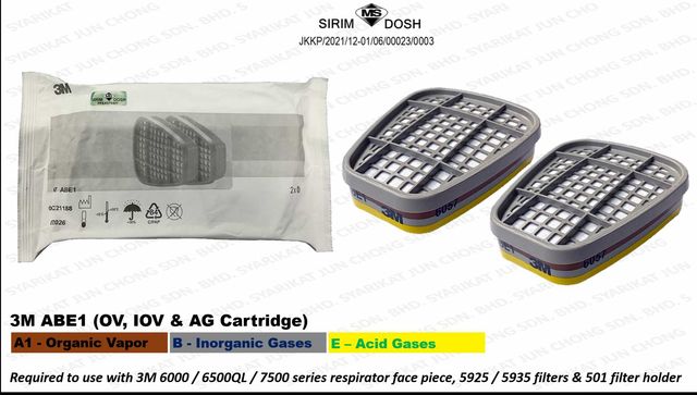 3M™ 6057 ABE1 Фильтр от органических и неорганических паров