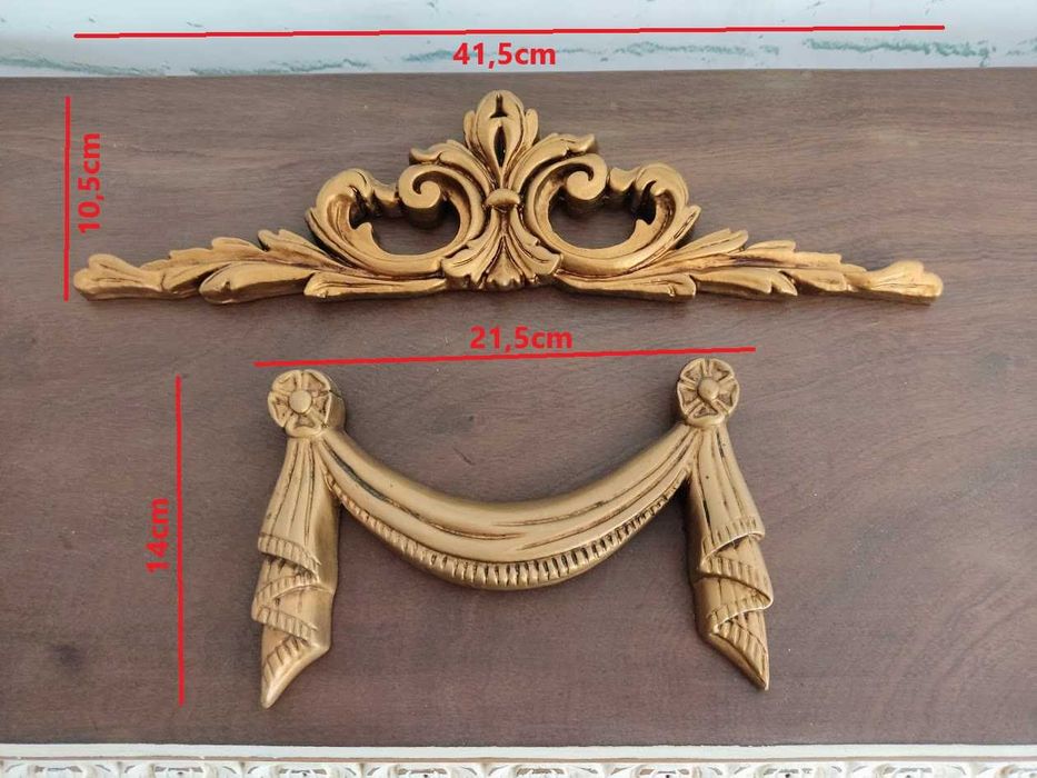 Peças decorativas artesanato em gesso pintado à mão