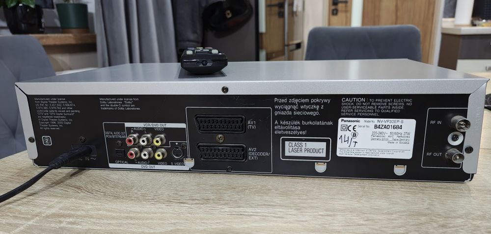 Panasonic NV-VP30 #Magnetowid VHS DVD #S-VHS #Combo#6HD#Hi-Fi #S-Drive