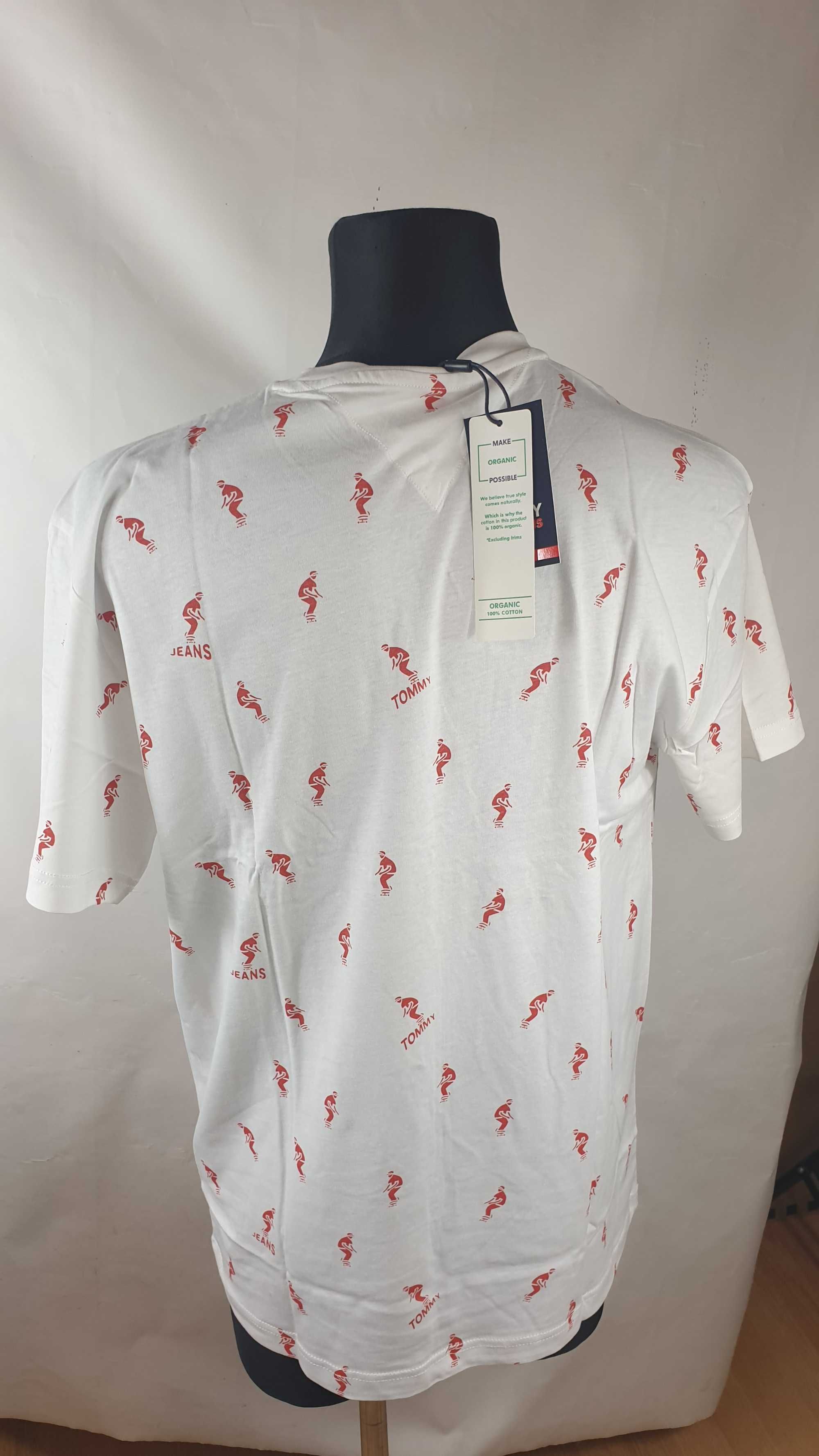 T-shirt męski okrągły dekolt Tommy Hilfiger Jeans rozmiar L