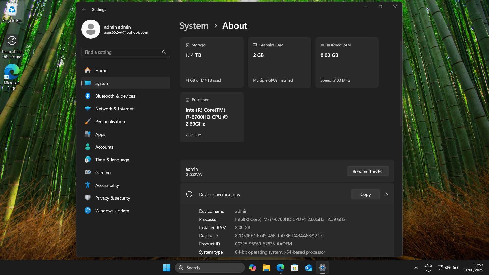 Sprzedam Laptop ASUS ROG GL552VW: Idealny do Gier i Pracy + Gratisy!