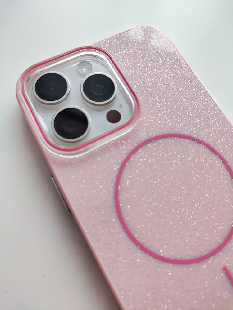 Чохол Iphone 15 / 16 pro гліттер, чехол айфон глиттер
