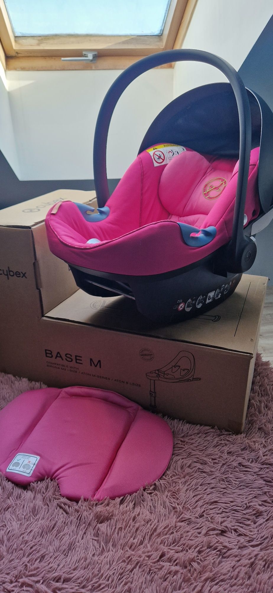 Cybex Aton M I-Size 0-13kg + Baza ISOFIX