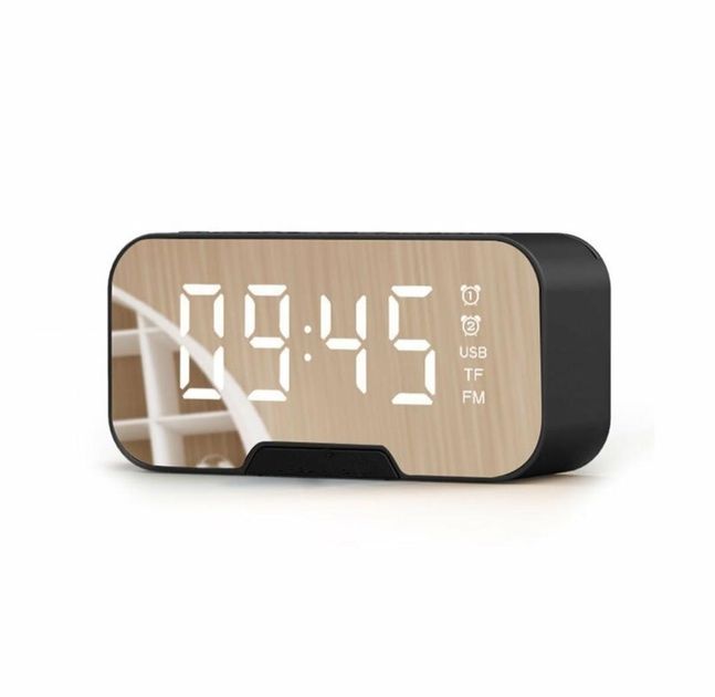 Цифровий будильник/радіо з великим дисплеєм та USB
