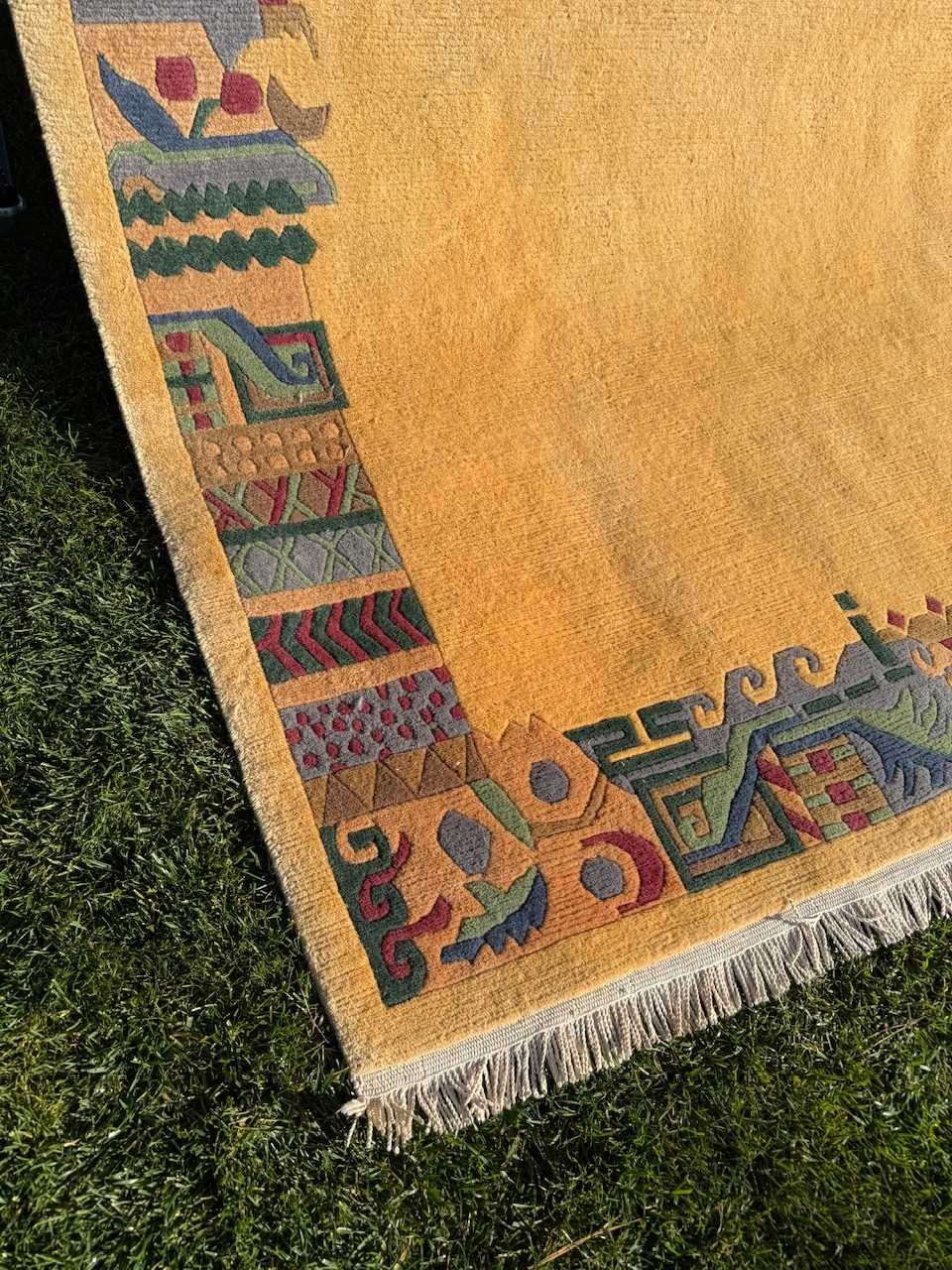 Dywan wełniany kaszmirowy r.tkany Nepal ART DECO 300x200 galeria12 tys