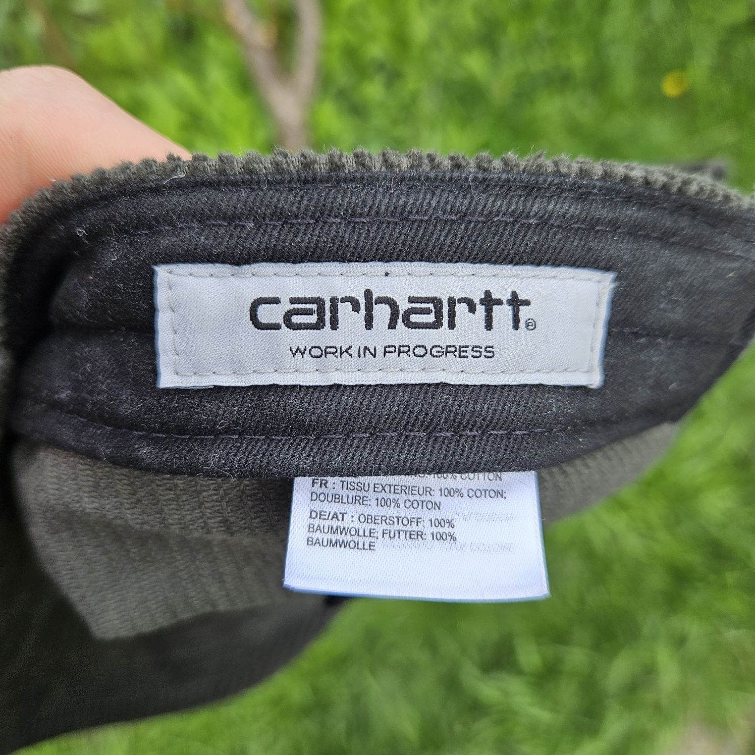 Чоловіча вільветова кепка Carhartt мужская бейсболка кархарт